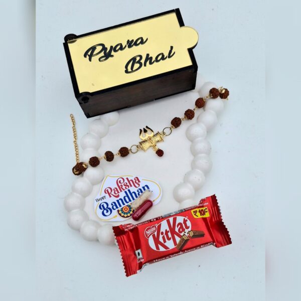 Metal Charm Rakhi for Brother