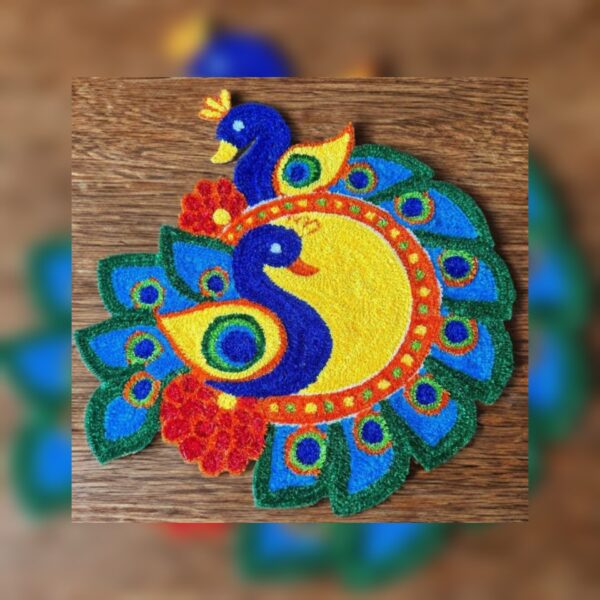 Diwali Backdrop and Rangoli Mate